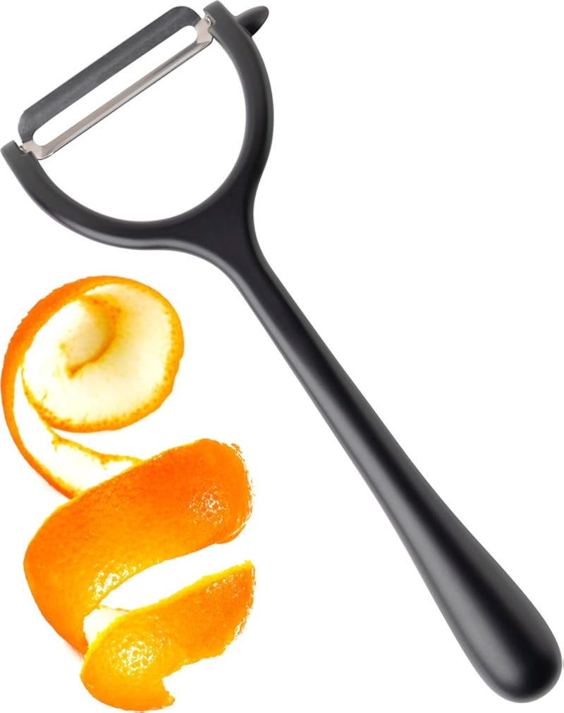 Premium Y Shaped Vegetable Peeler - Taylors Eye Witness, Great Go-to Kitchen Gadget, with Sturdy Zinc Aluminum Construction with Matt Black Colouring, Glides Easily Over Apple, Carrot Or Potato.